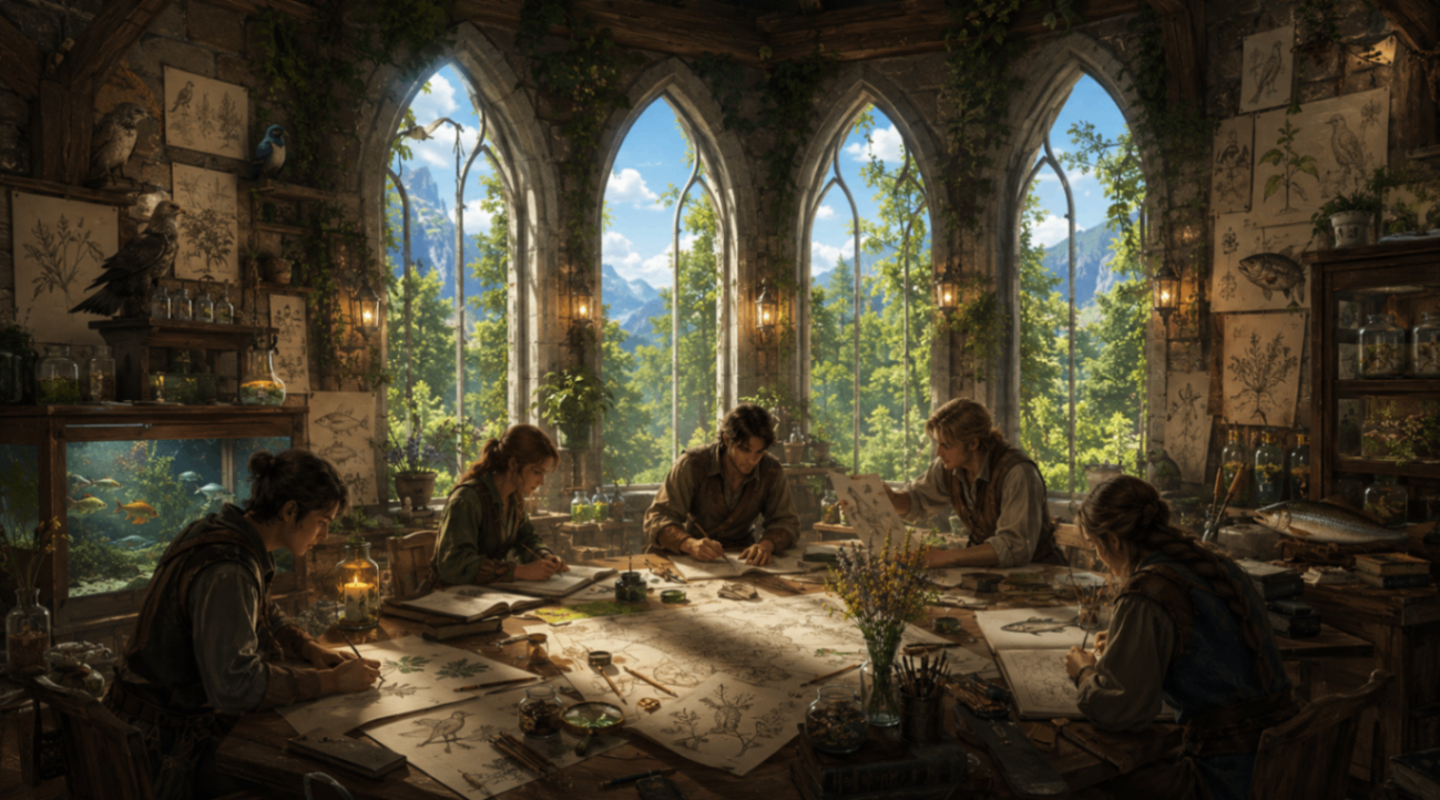 The collaborative atelier of Enneäd — artists and experts working together